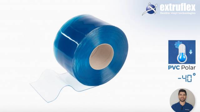 As tiras de PVC Polar são projetadas para ambientes de congelamento e armazenamento refrigerado, permanecem flexíveis até -25 °C e contribuem para o controle térmico, a redução de perdas de energia e a eficiência operacional.