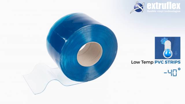 Low Temp PVC Strips are designed for freezer and cold storage environments, remaining flexible down to -13°F to improve temperature control, reduce energy loss, and support efficient operations across cold chain applications.