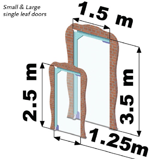Swing doors kit - EXTRUFLEX