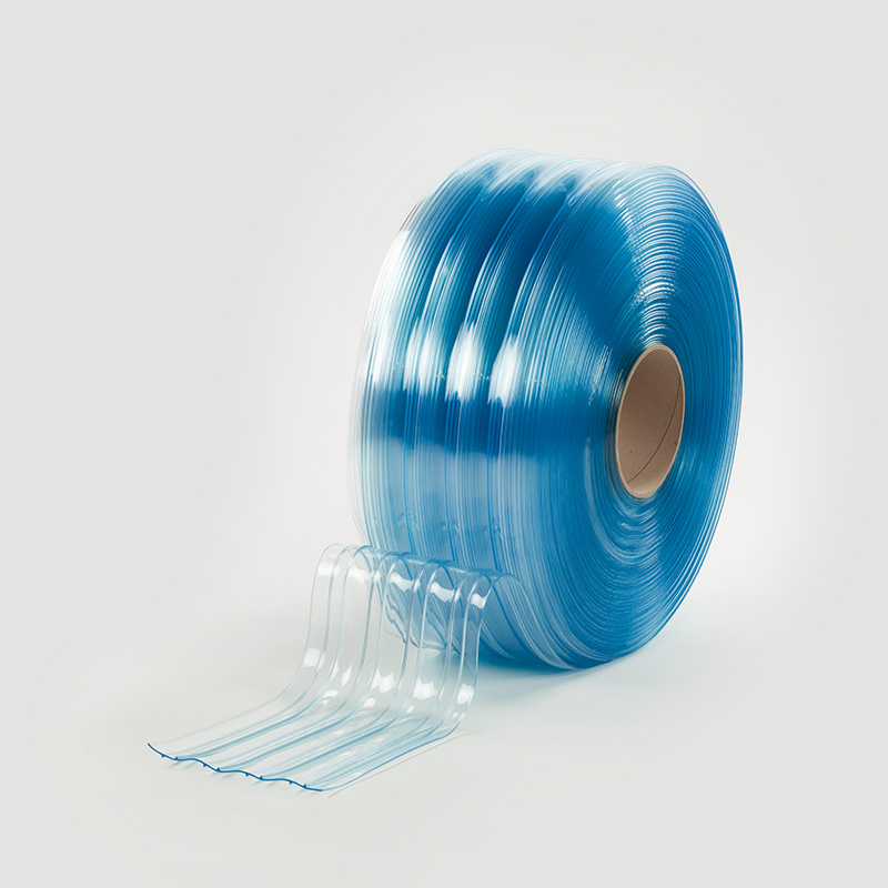 Ribbed antibacterial PVC for strip doors and curtain doors