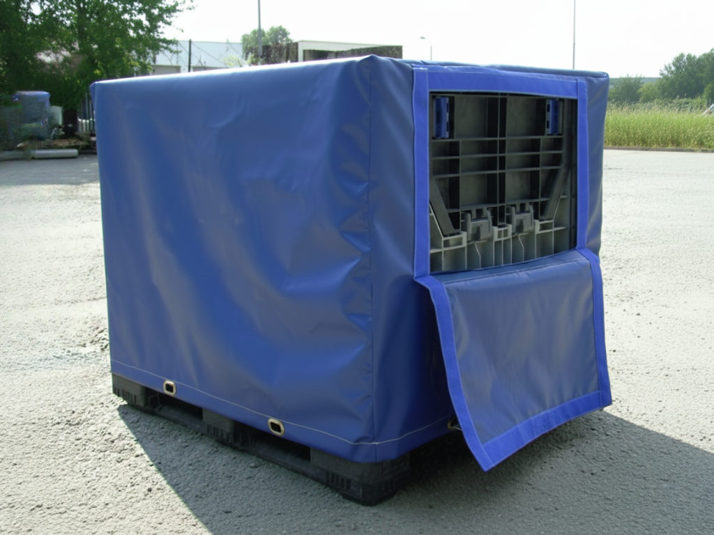 blue machinery cover