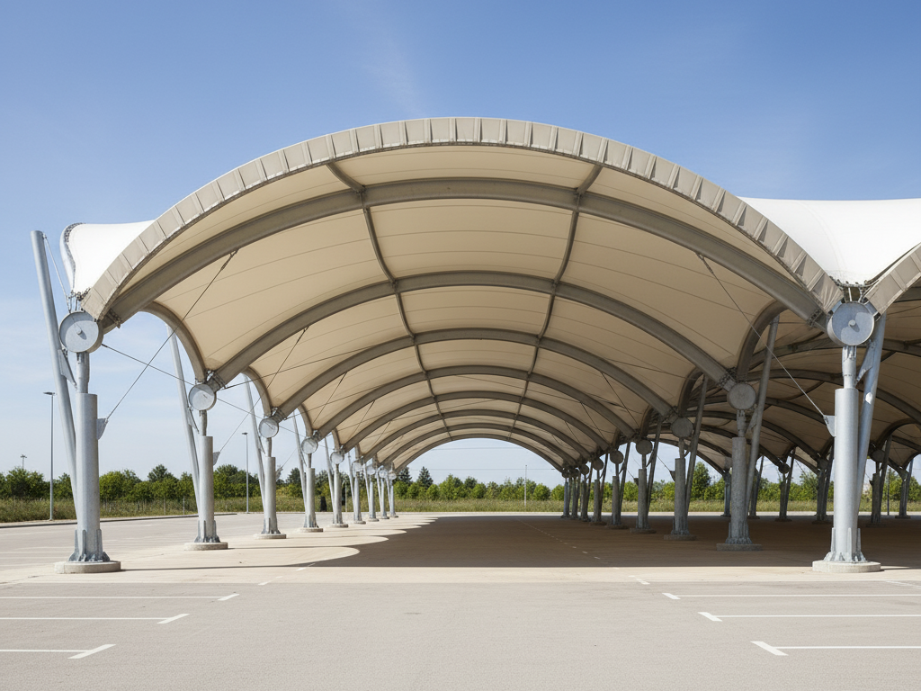 coatflex Reinforced tarp under mechanical tension