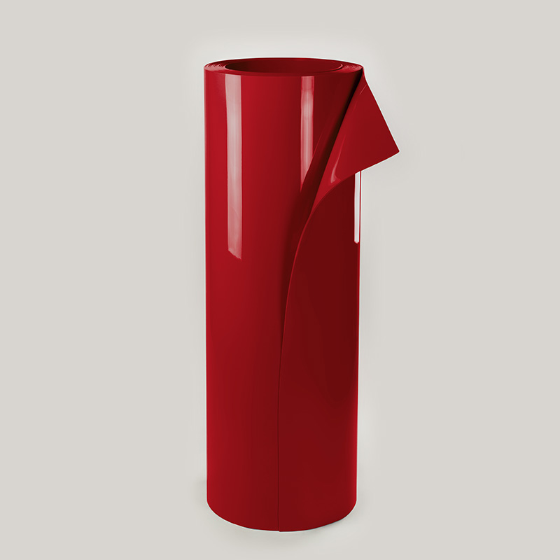 Red flexible PVC for swing doors, rapid doors, roll-up doors and automatic doors