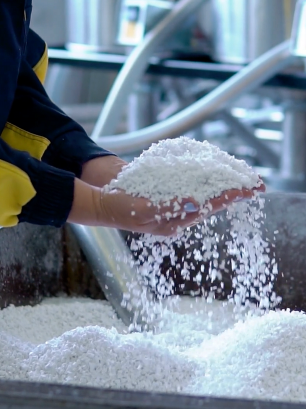 recycling plastic pellets