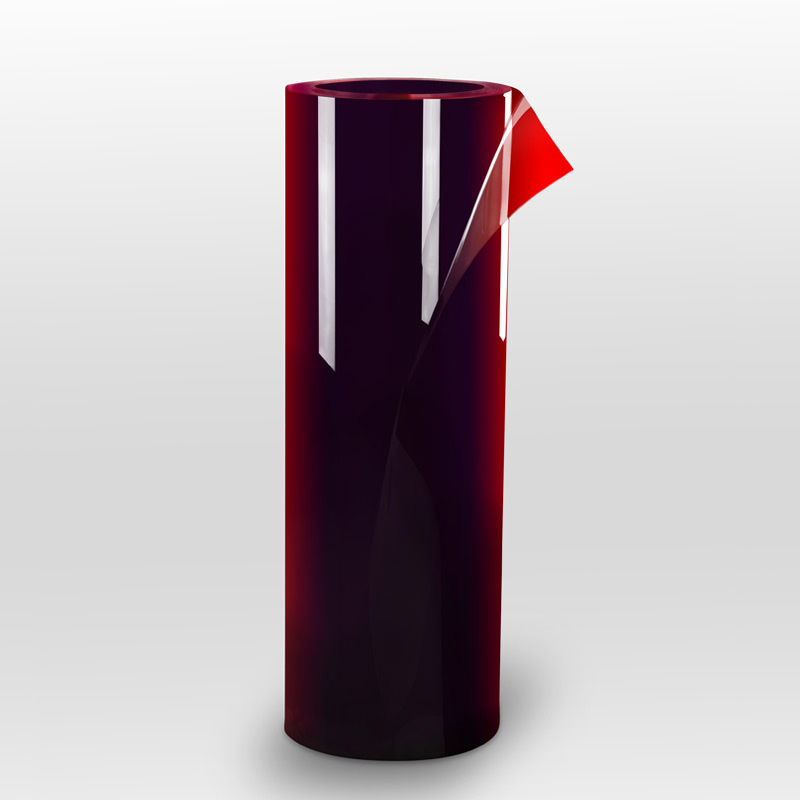 Red flexible PVC for swing doors, rapid doors, roll-up doors and automatic doors