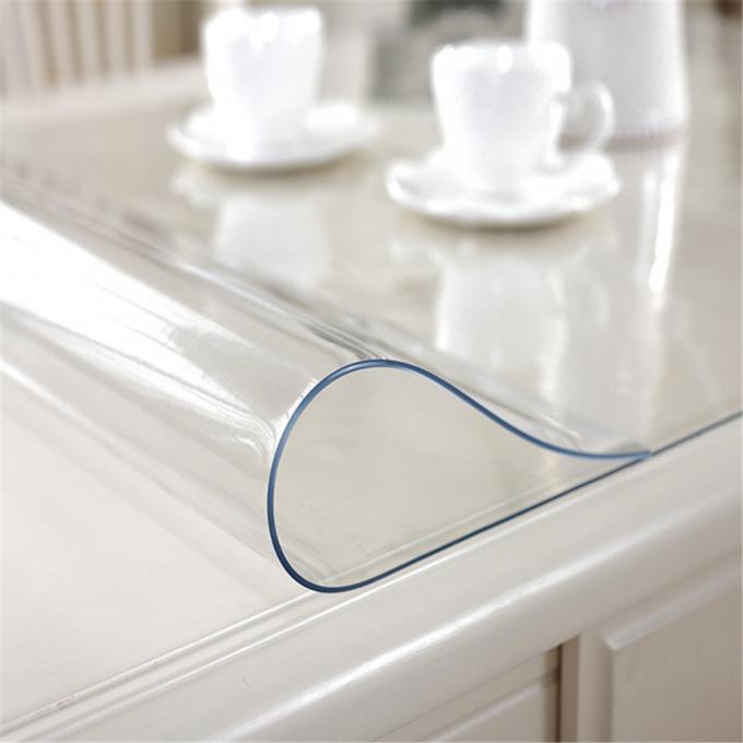 Protection de table transparente en PVC - 90 x 160 cm - 2 mm d