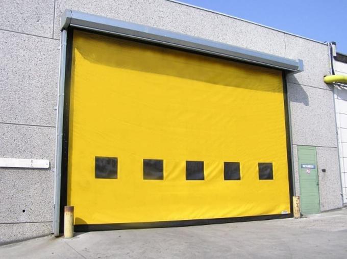 Roll-up door with anti-UV flexible PVC