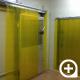 Strip and curtain doors with flexible PVC in cold chamber