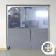 Industrial swing doors with flexible PVC