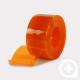 Orange colored flexible PVC roll for strip doors and curtain doors